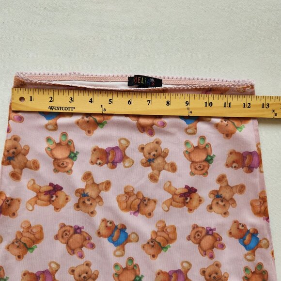 Delia's Dolls Kill Pink Teddy Bear Mini Skirt Cute Coquette Y2K Kawaii XS - Picture 8 of 9